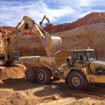 Excavating at Thompson-Arthur Candor Sand Plant